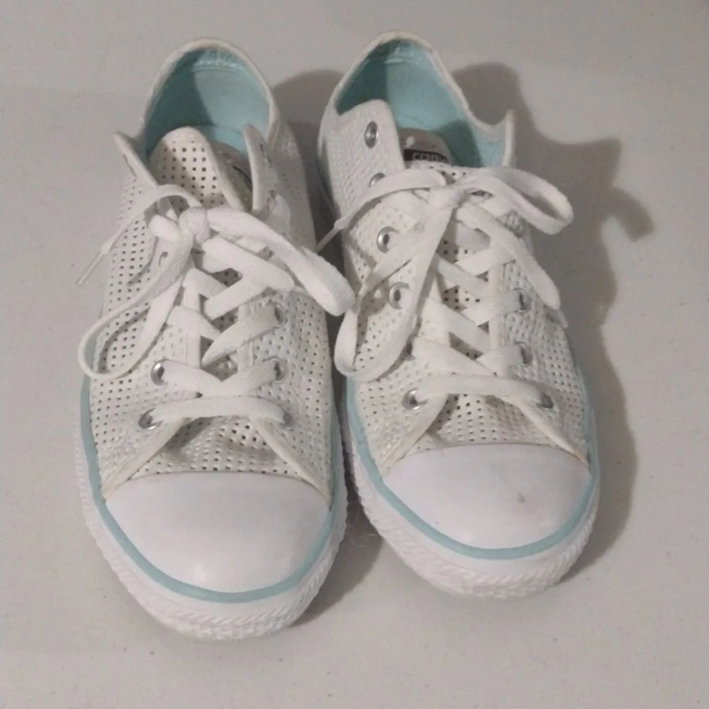Youth Converse Perforated Sneakers size 6